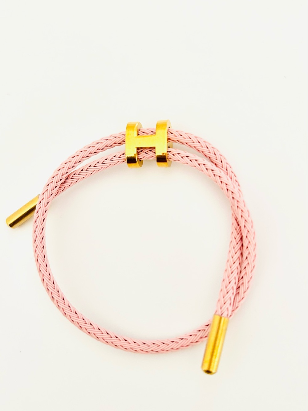 H Logo Adjustable Cable Rope Bracelet - Picture 2 of 5